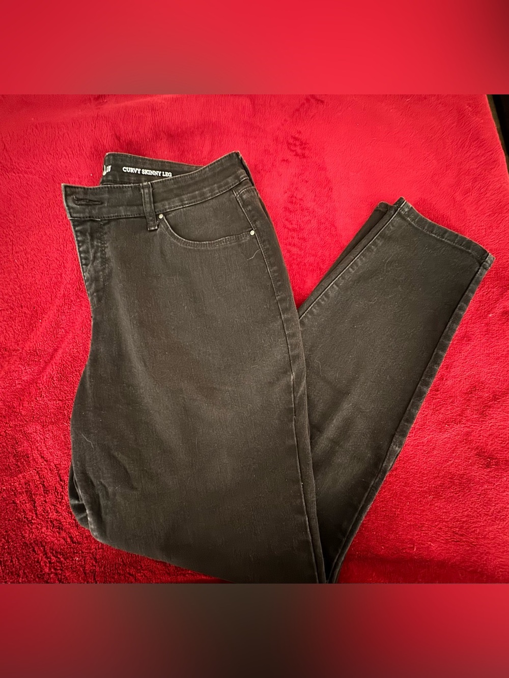 Style & Co. Black Curvy Skinny Ankle Jeans